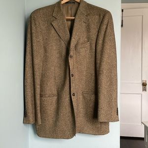 Cashmere Suit Jacket - Brown Tweed